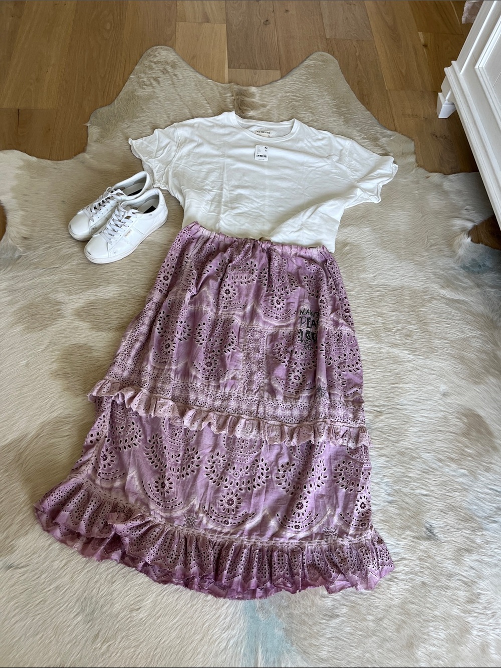 Magnolia  Pearl Ruffle Midi Skirt - Picture 6 of 9